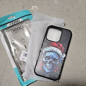 Nwt Black Skull Santa IPhone 16 Pro Case